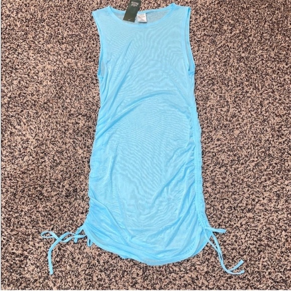Wild Fable Cinched Sheer Blue Swim Suit Cover Up Various Sizes | NWT - Picture 3 of 8